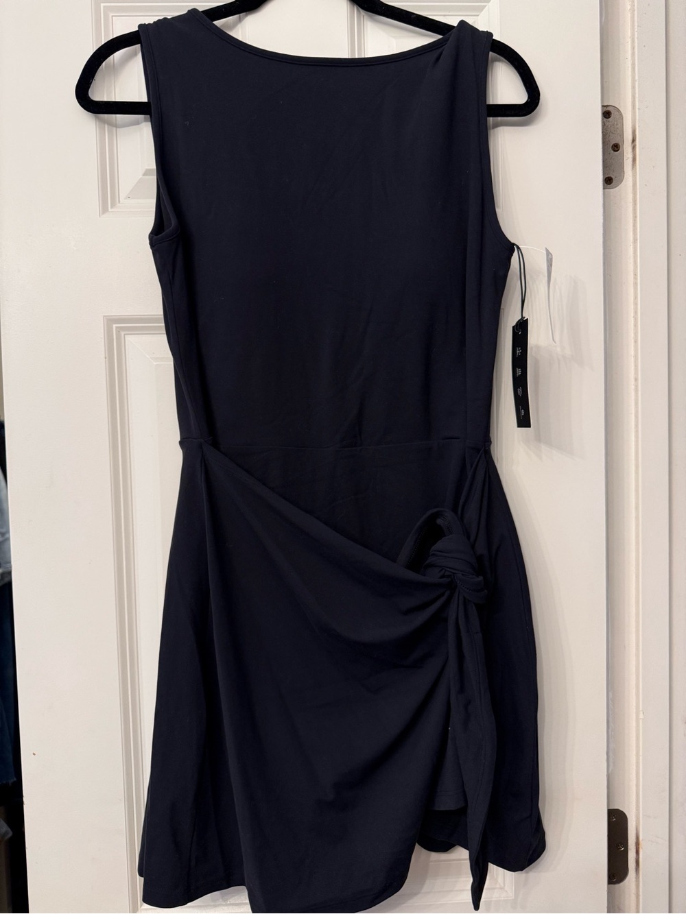 A&F Women's Black Knot Front Mini Dress